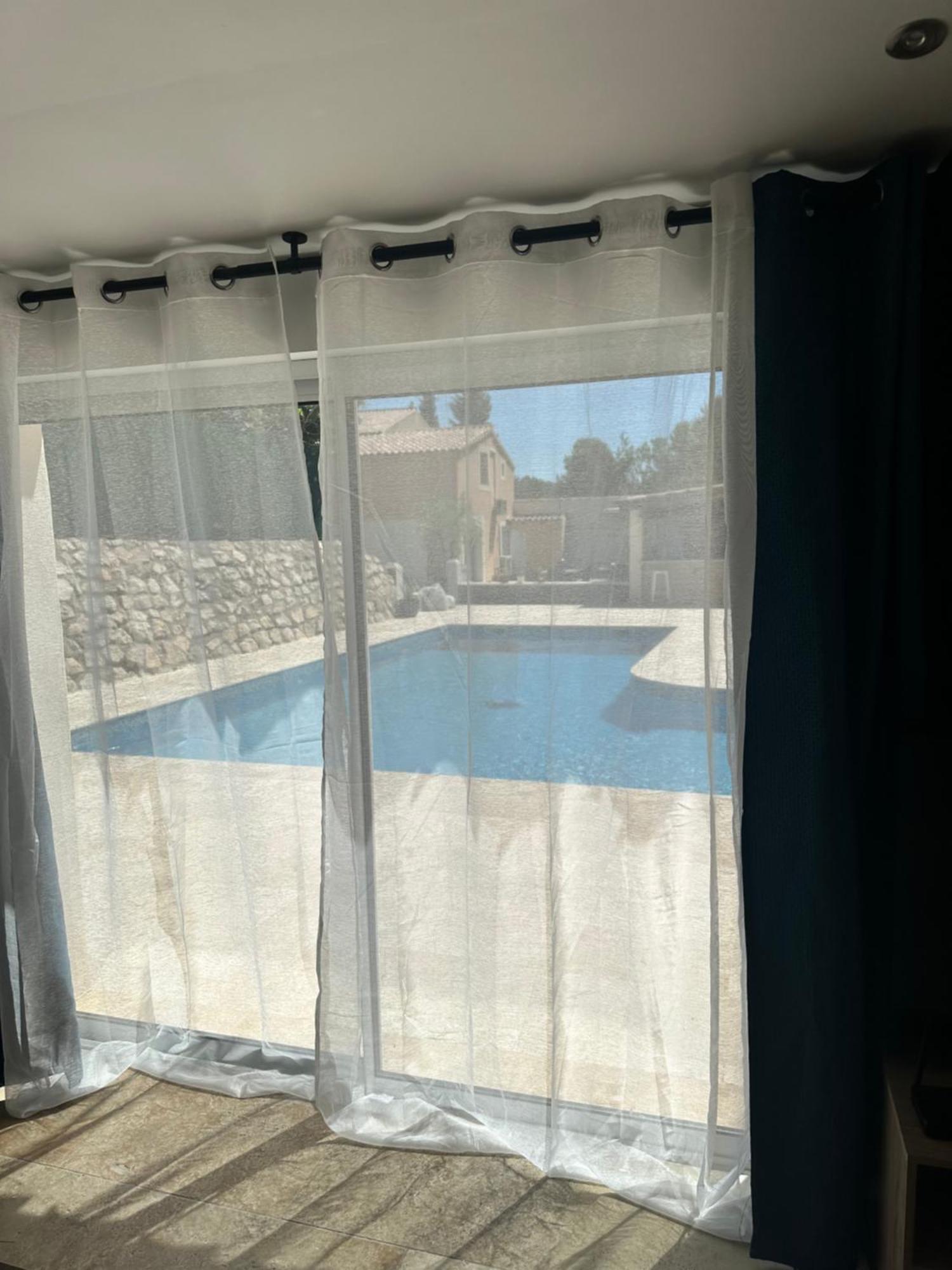 Jolie Maison Avec Vue Sur Piscine Bouc-Bel-Air Exterior foto